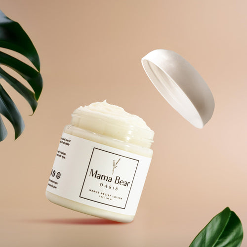 Mama Bear Oasis Lotion - Magnesium Cream - Lavender Magnesium Lotion for Foot, Hands, Legs, Toes Includes Arnica, Vitamin B6, Aloe Vera, MSM (Pack of 1)